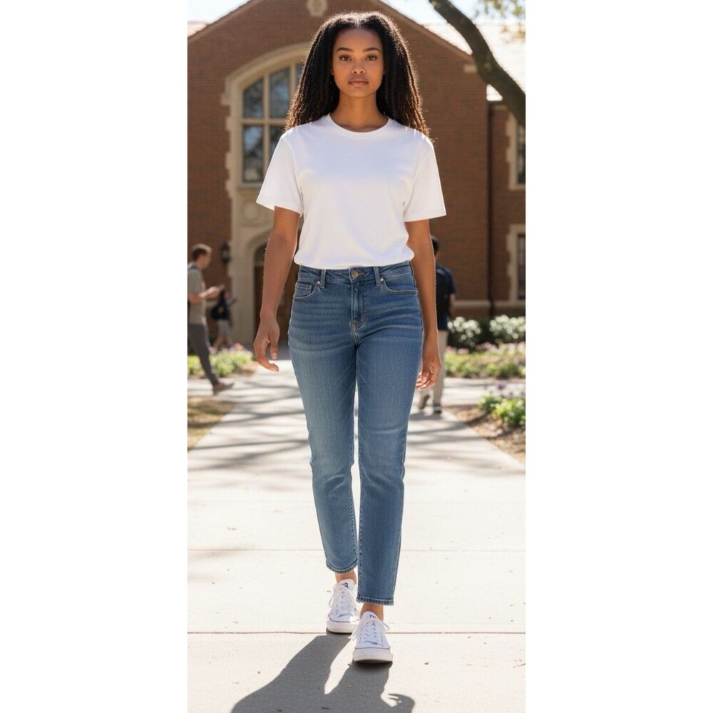 Kut from the Kloth NEW womens mid rise slim jeans sz 6 western collegiate party